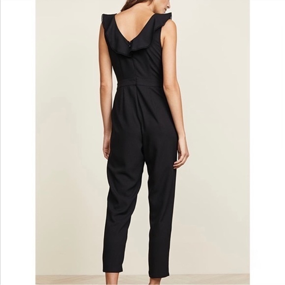 Cupcakes & Cashmere | NWT Black Lima Ruffles Jumpsuit Sz.4 - Picture 6 of 13